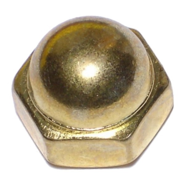 Midwest Fastener Acorn Nut, 3/8"-16, Brass, 10 PK 61067